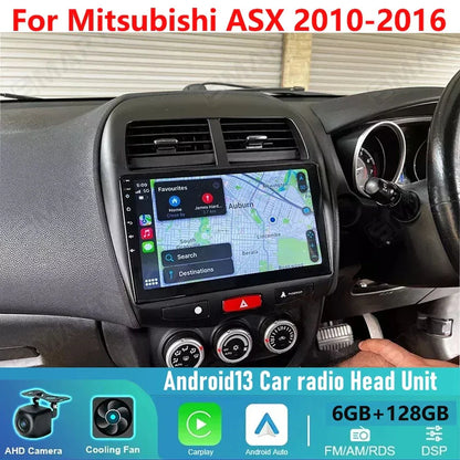 6+128G Wireless Carplay Android Auto Head Unit Radio for Mitsubishi ASX (2010-2016)