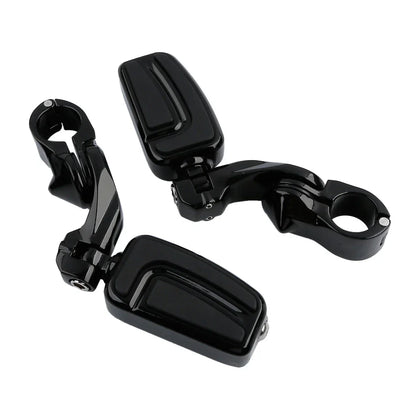 1.25" 32mm Highway Short Angled Mount Foot Pegs for Harley Softail Deluxe