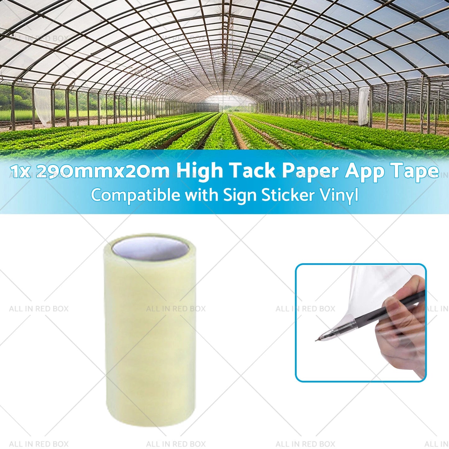 290mm x 20m High-Viscosity Paper Tape for Greenhouse Sign Sticker Vinyl