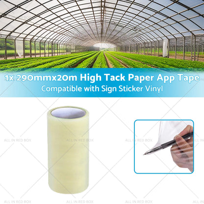 290mm x 20m High-Viscosity Paper Tape for Greenhouse Sign Sticker Vinyl