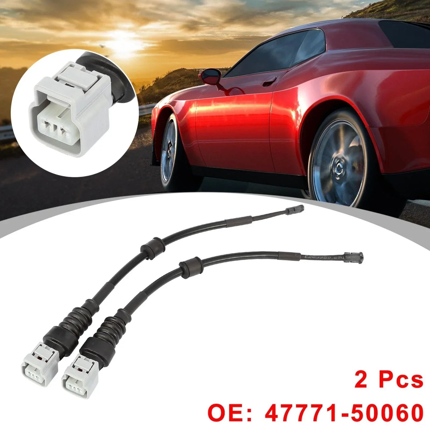 2 x Rear Brake Pad Electronic Wear Sensors for Lexus LS400 (1996-2000)