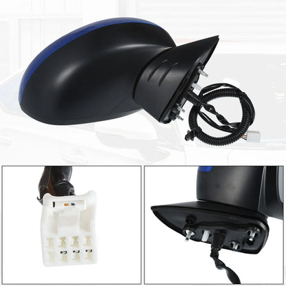 3 Pin Right Side Exterior Door Mirror Assembly Blue for Honda Civic (2022-2023)