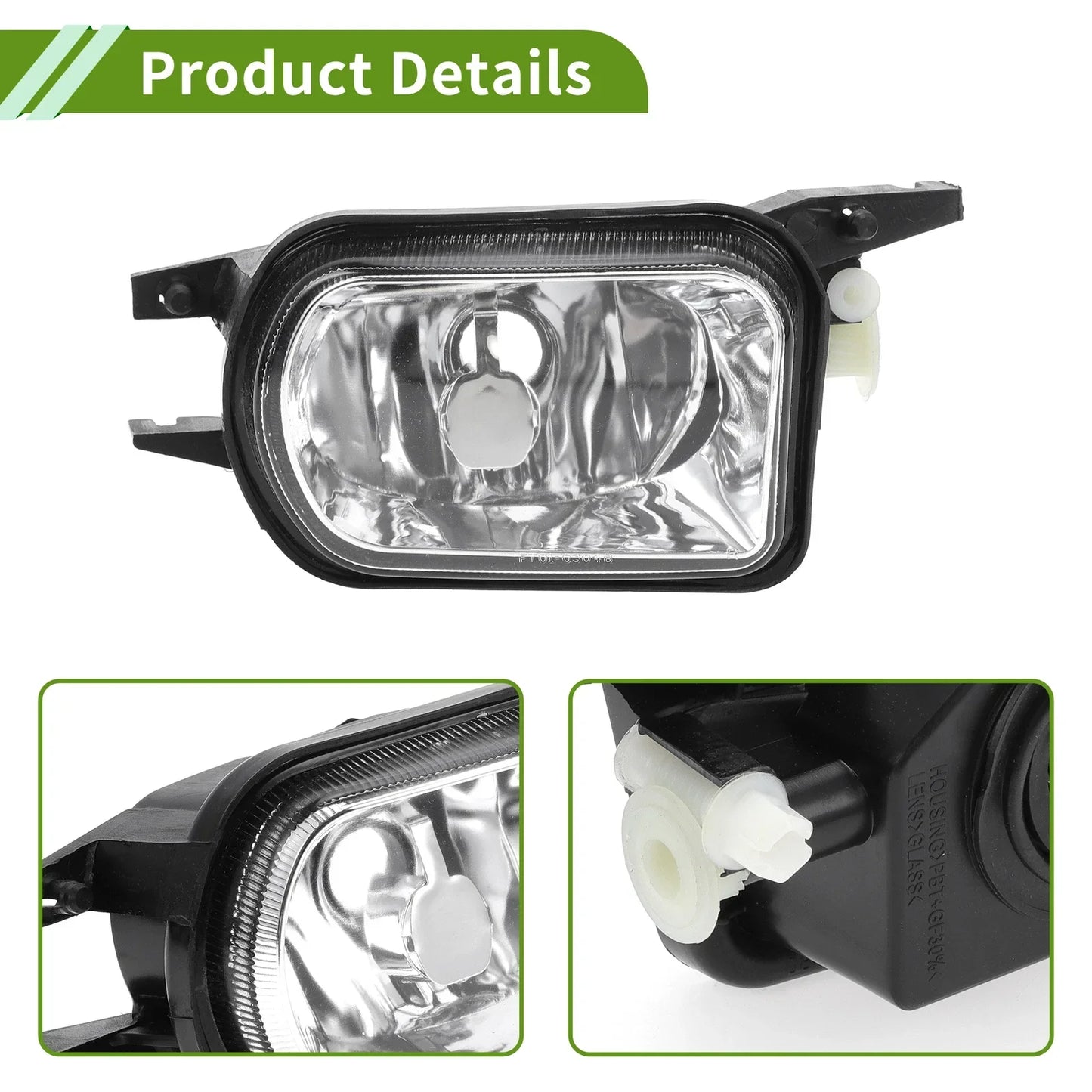 Right Fog Light Grill for Mercedes-Benz W203 (2001-2007)