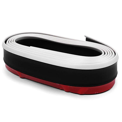 2.5M White Lower Lip Protector Strip Bumper Guard for Car (No Year Specified)