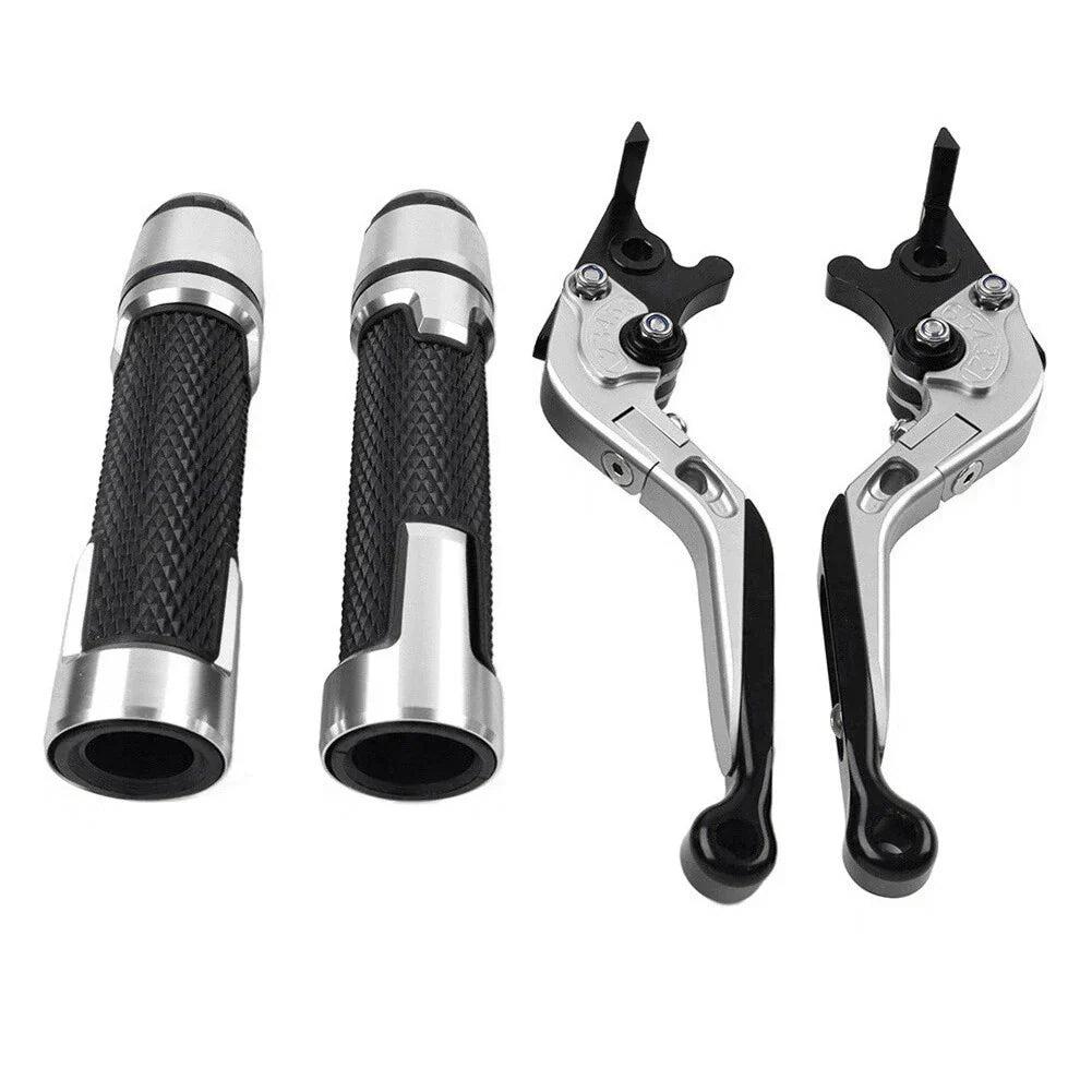 Folding Extendable Brake Clutch Levers & Handlebar Grips for Suzuki TL1000R (1998-2003)