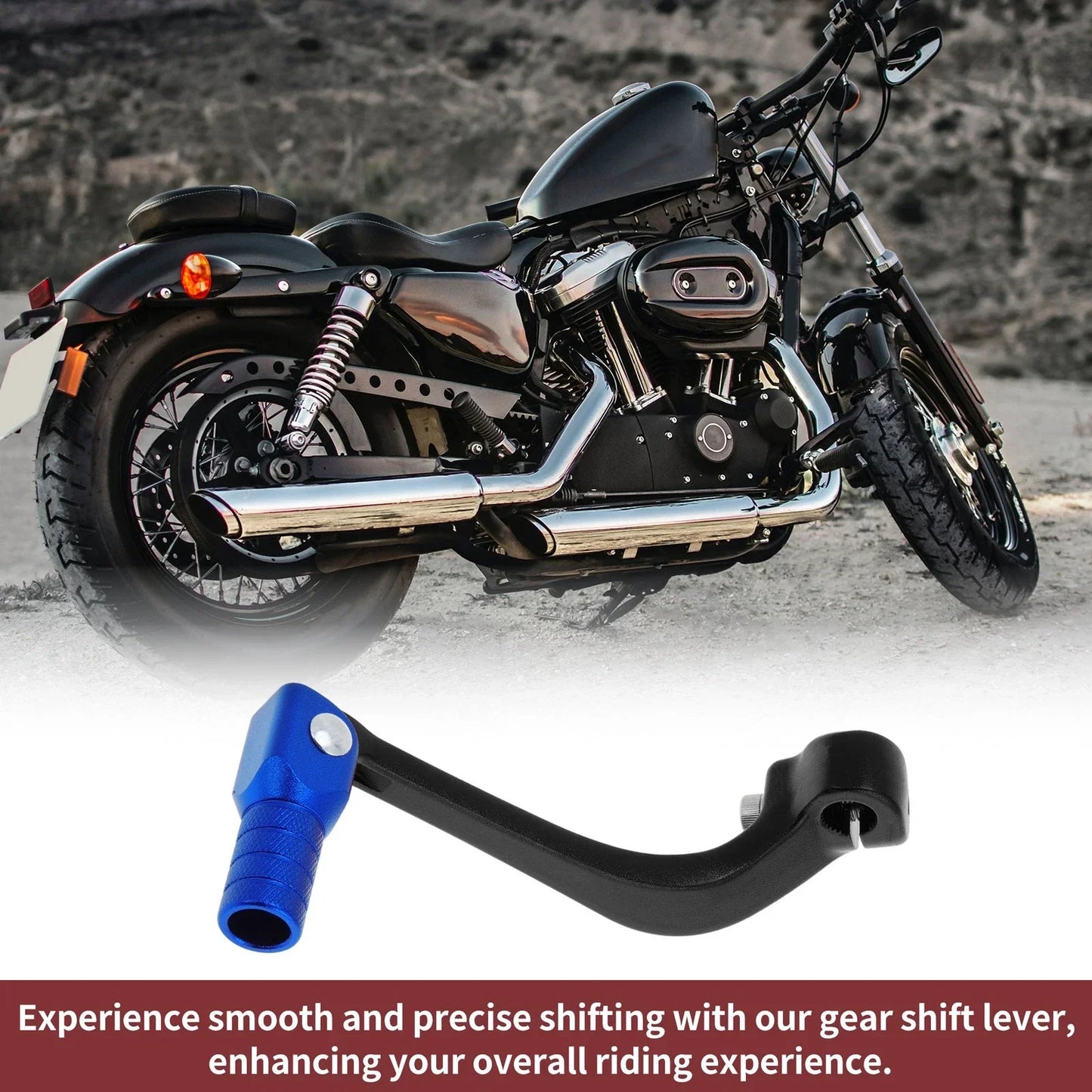Folding Motorcycle Gear Shifter Lever for Honda CRF110F (2013-2018) Black Blue
