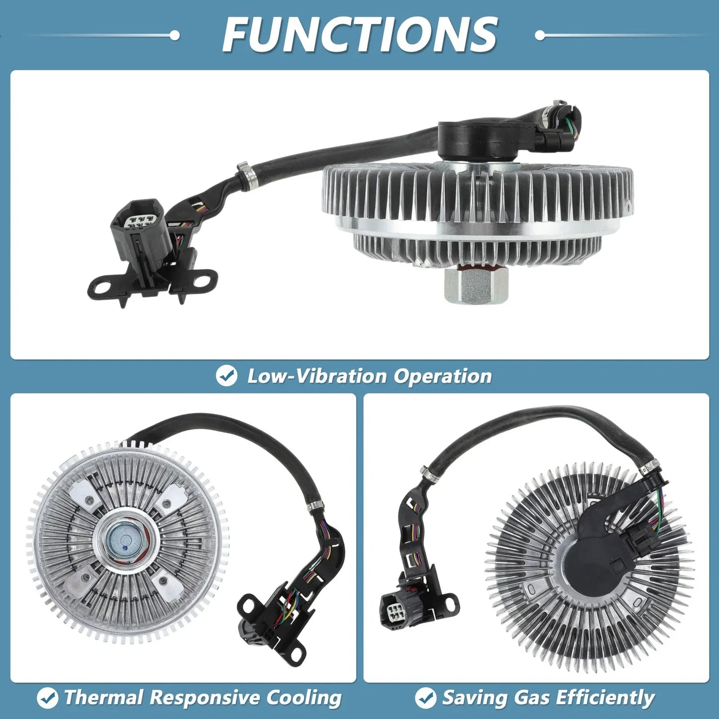 Cooling Fan Clutch for Dodge Ram 2500 3500 6.7L (2011-2013)