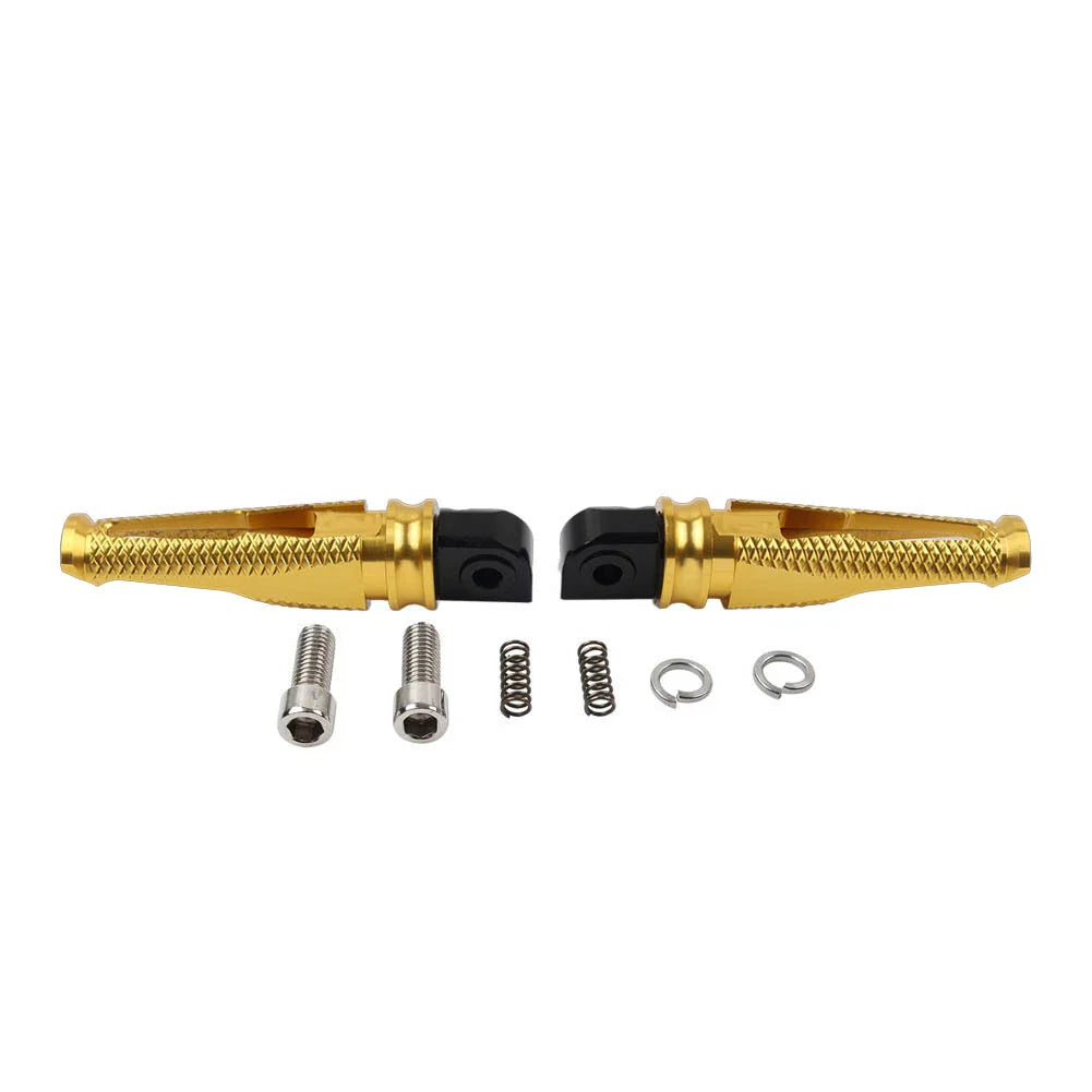 Gold Foot Pegs Rear Passenger Footrests for Yamaha YZF R1 R6 (2015-2023)