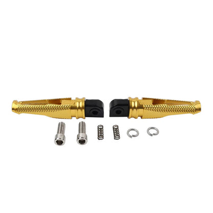 Gold Foot Pegs Rear Passenger Footrests for Yamaha YZF R1 R6 (2015-2023)