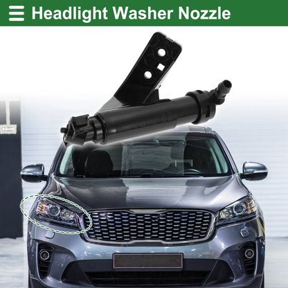 Front Passenger Side Headlight Washer Nozzle for Hyundai Santa Fe (2013-2018)