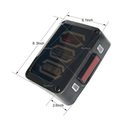 Smoked Black LED Tail Lights for Jeep Wrangler JK (2007-2017)