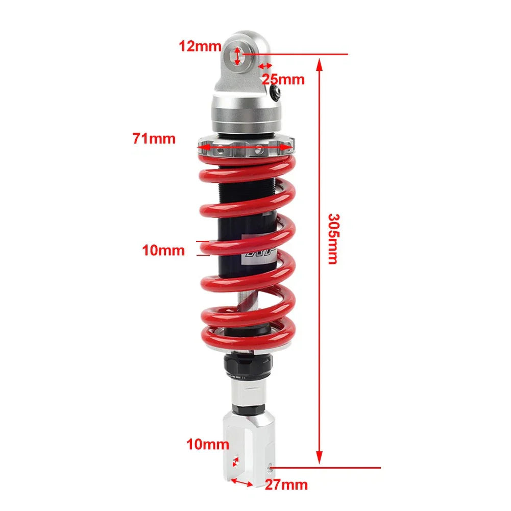 10mm 305mm Adjustable Shock Absorber for Kawasaki Motorcycle