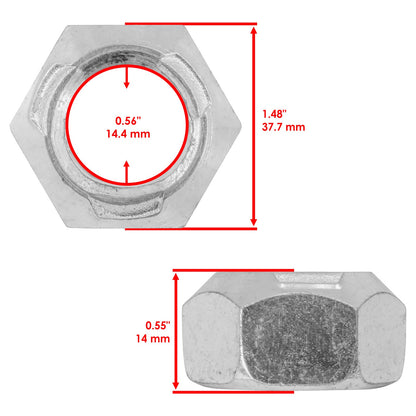 Deck Blade and Nut Replacement for John Deere X300 X304 X310 X320 (2013–2018)