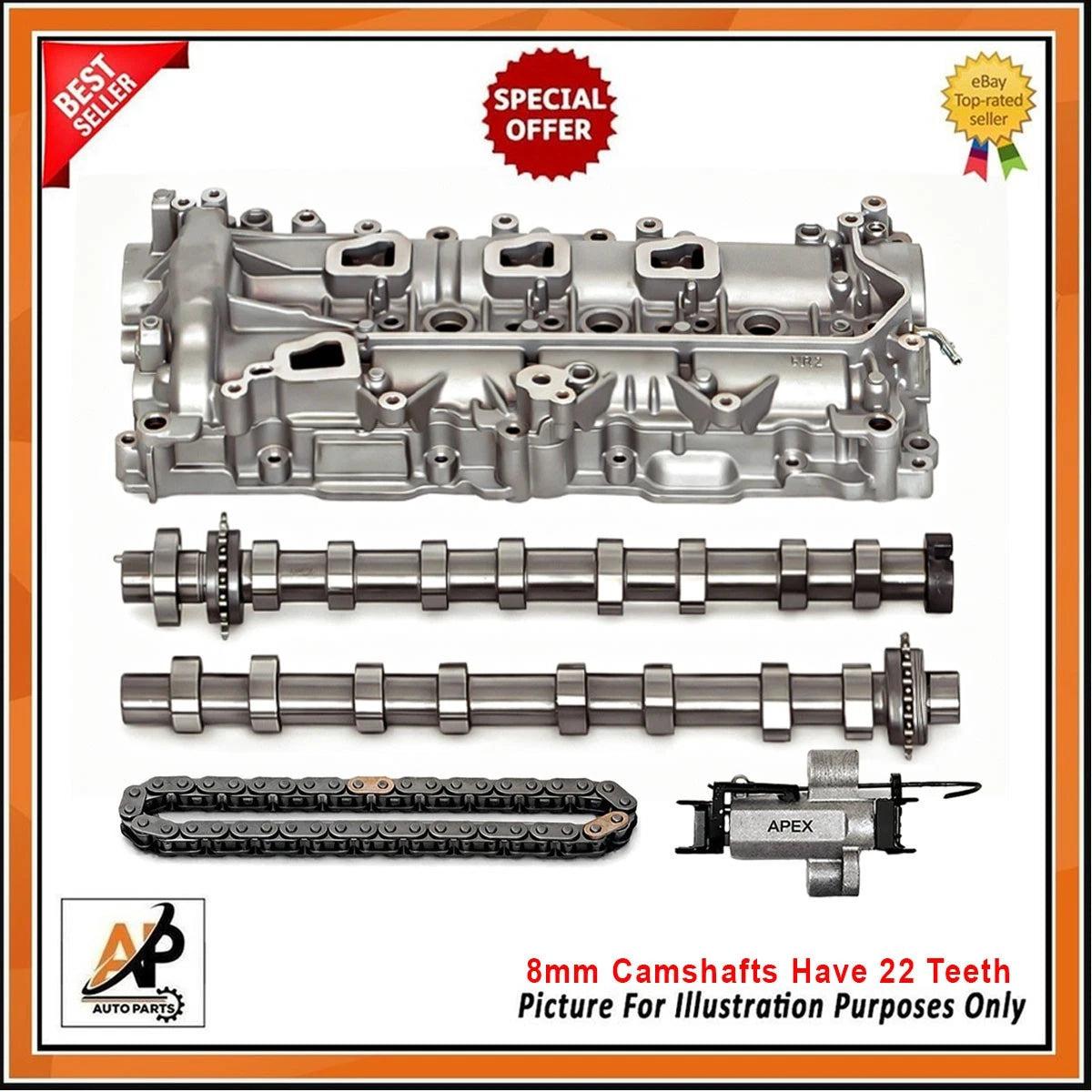Cam Carrier Kit with Timing Chain for Peugeot 1.5 BlueHDi (2015–2020)