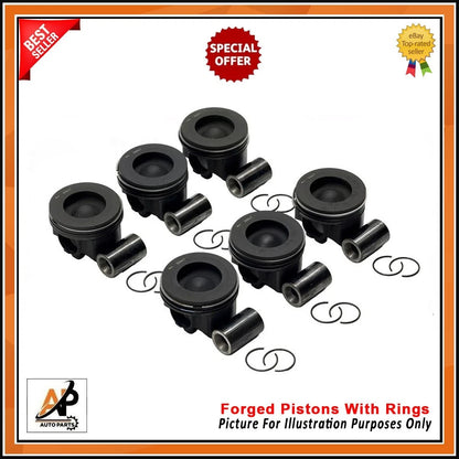 Forged Pistons with Rings Set for Jaguar F-PACE 3.0 Diesel (2016–2020)