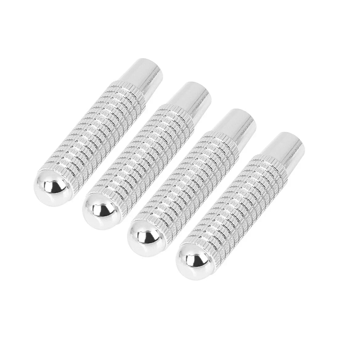 4Pcs Silver Tone Aluminum Alloy Door Lock Knobs for Mercedes-Benz