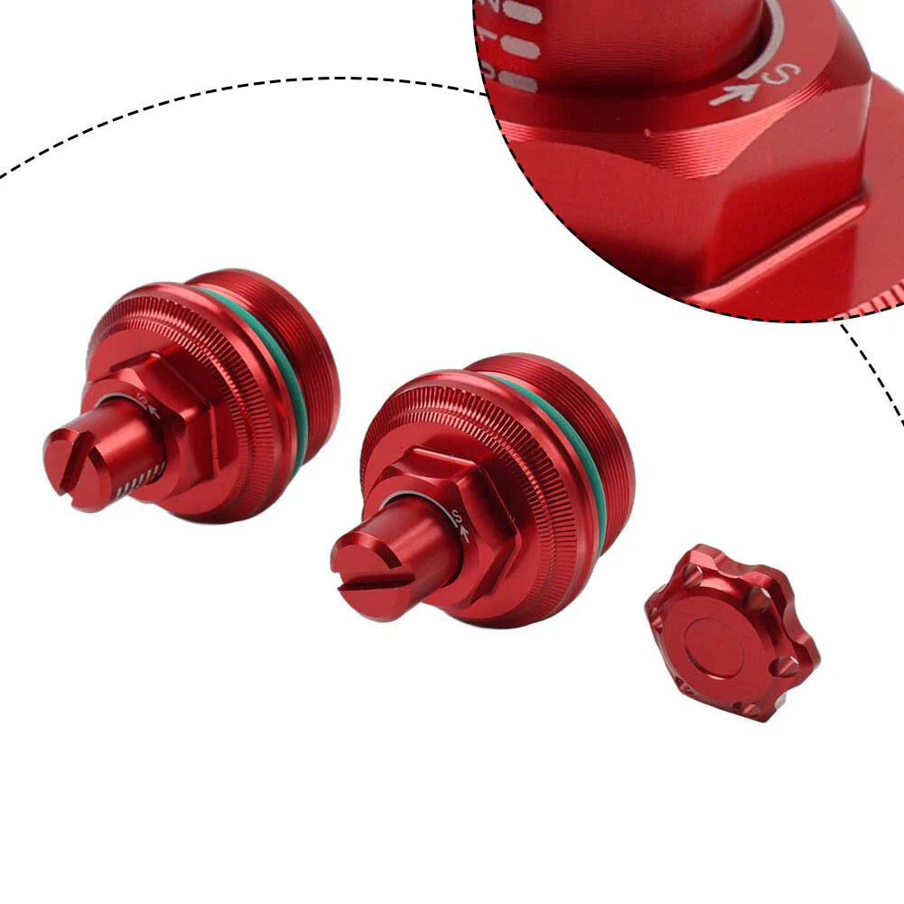 Red Adjuster Fork Bolt Cap Screw for Yamaha YZF-R3 MT-03 (2019-2023)