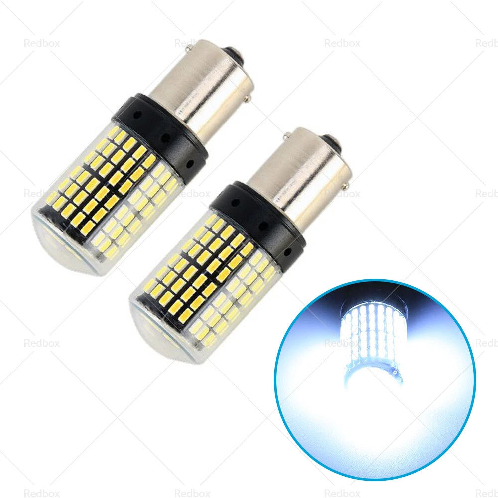 P21/5W BAY15D 1157 144SMD White LED Brake Light Bulbs for Car