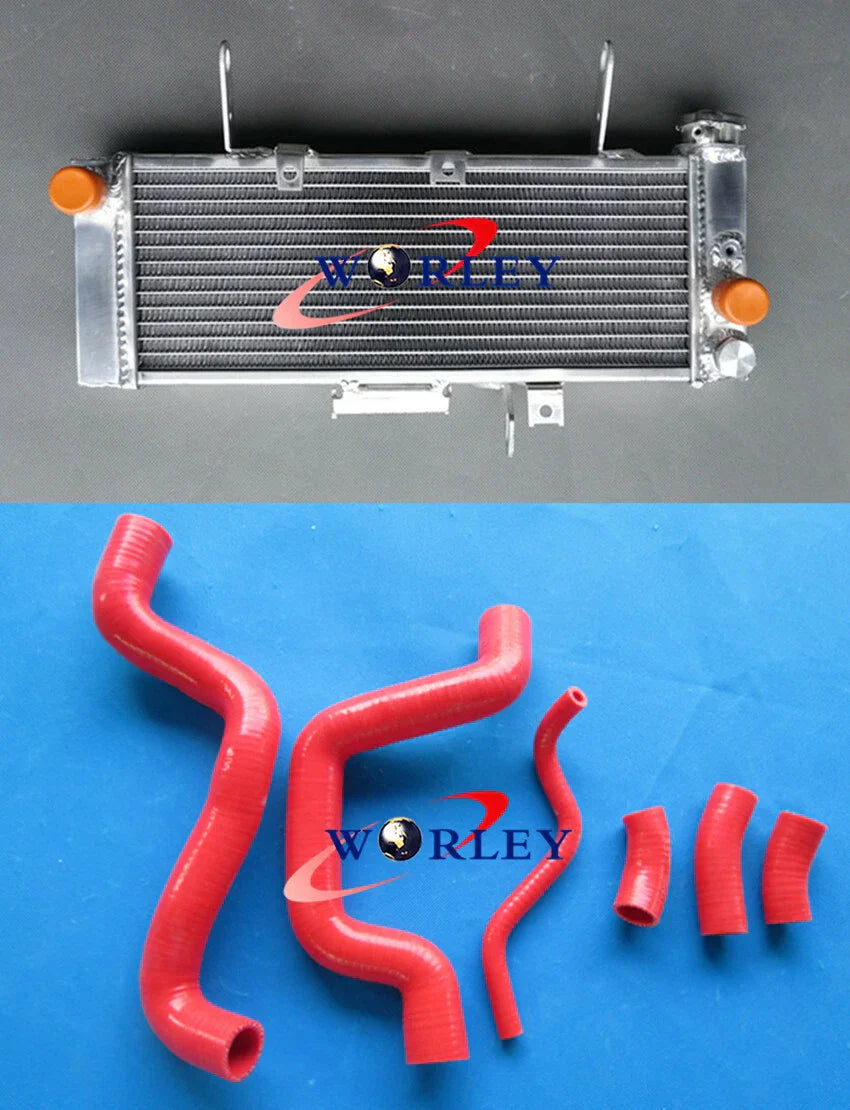 Aluminum Radiator & Black Hose for Suzuki SV650N SV650 650V (2003-2004)