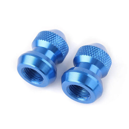 Blue Universal Tyre Air Valve Caps for Car Truck Motorcycle Bike