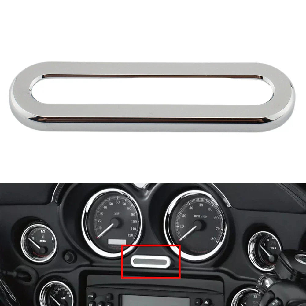 Chrome Indicator Lamp Bezel Cover for Harley Road Street Glide (1996-2013)