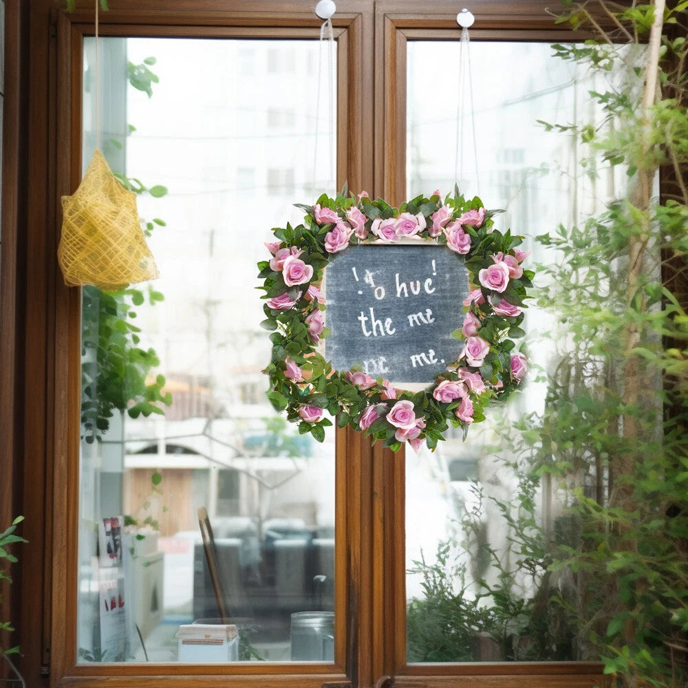 16FT Artificial Rose Vine Flower for Wedding Garden Decor