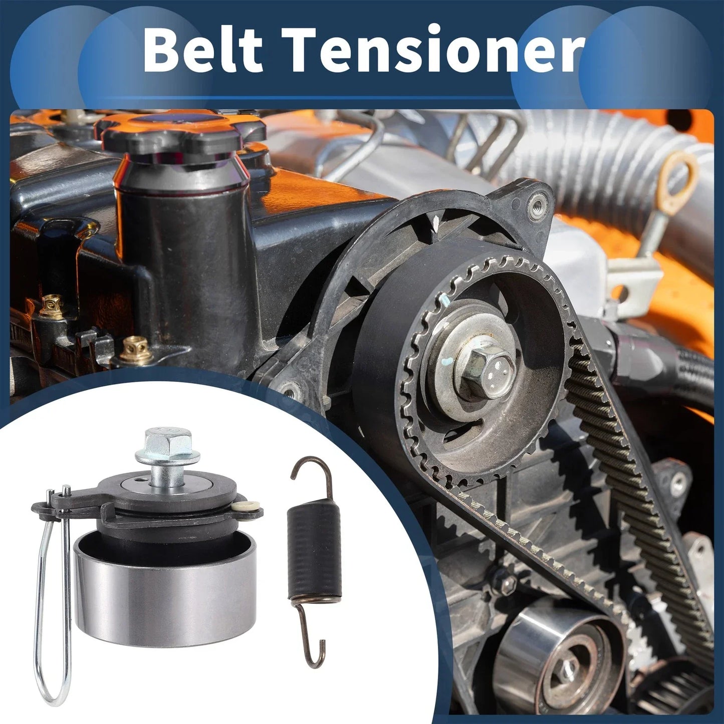 Belt Tensioner for Honda Civic 1.7L L4 (2000-2012) - Durable Metal 1 x Piece