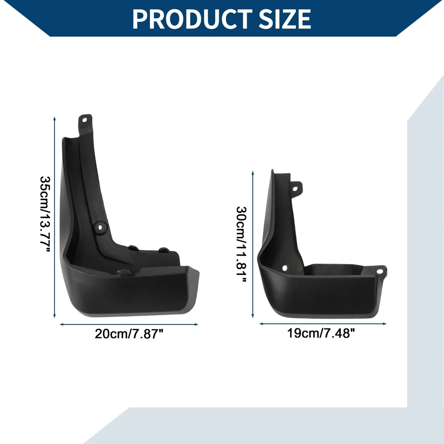 Mud Flaps Splash Guards 1 Set for Honda XRV (2019-2023)