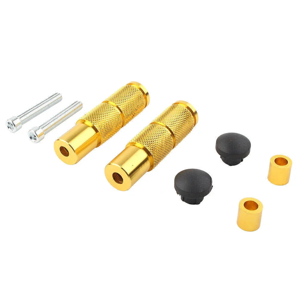 Yellow Rear Set Footpegs for Universal Motorcycle Bike Racing