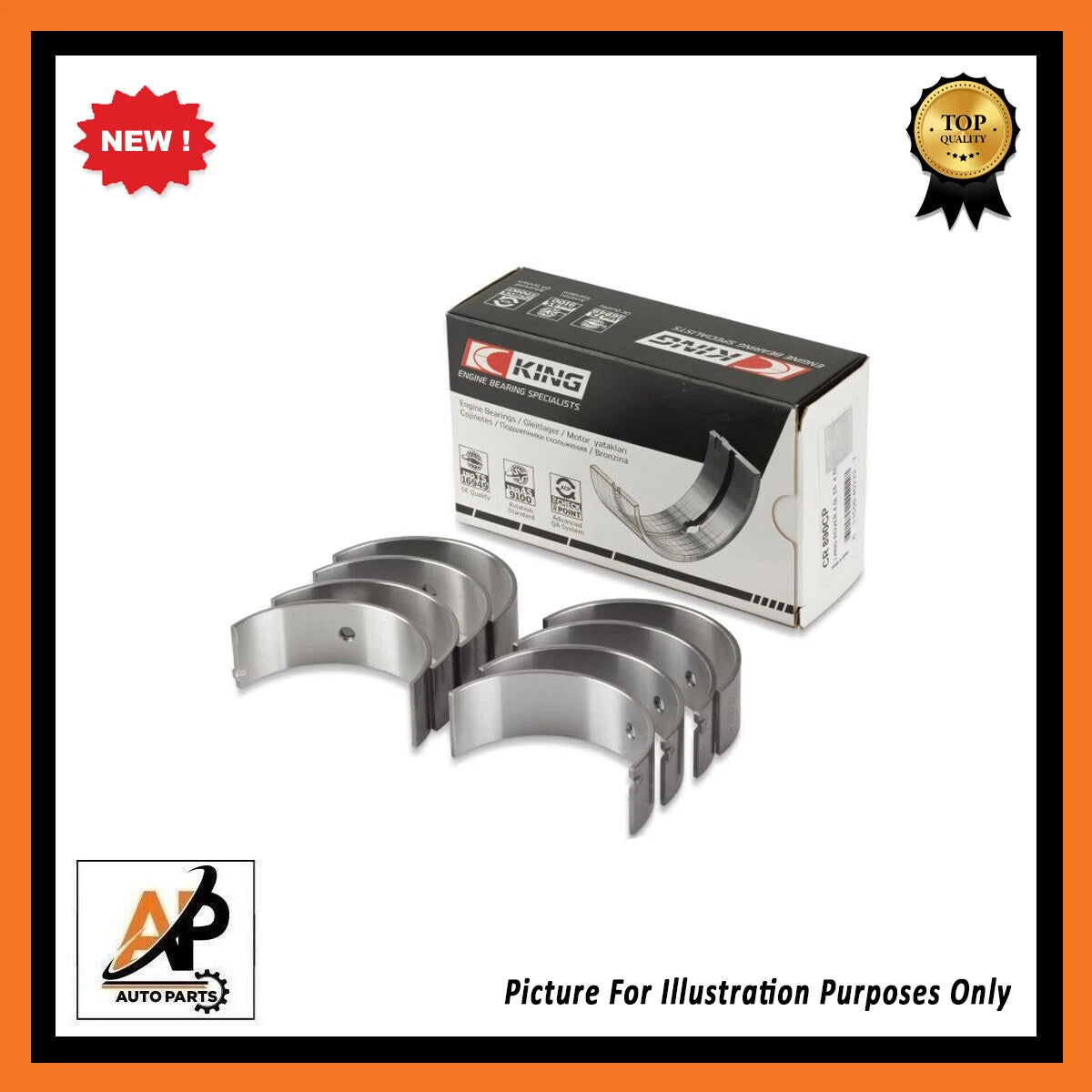 Big End Bearings STD Replacement for Nissan CA20S CA20E CA18DE (1980–1990)