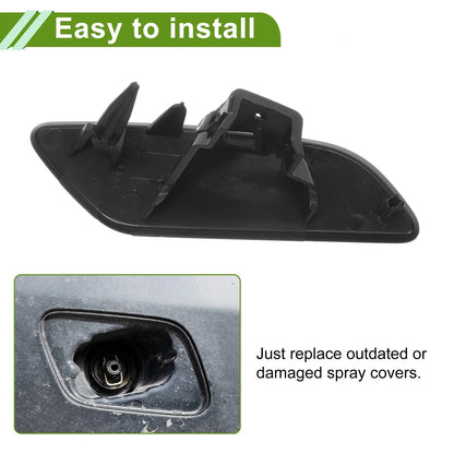 Left Washer Nozzle Cover for Porsche Panamera 2017-2021 Black
