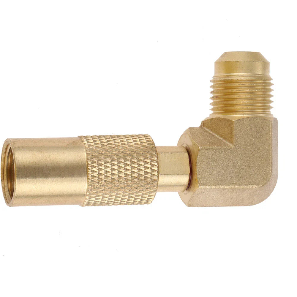 Low Pressure 3/8" Male Flare Propane Elbow Adapter for 17" & 22" Grills
