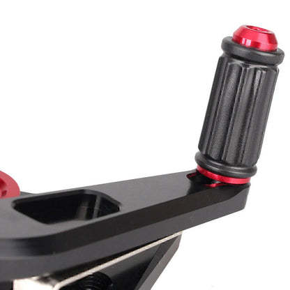 Steel Black Rearset Footpegs for Suzuki GSR750 (2011-2016)