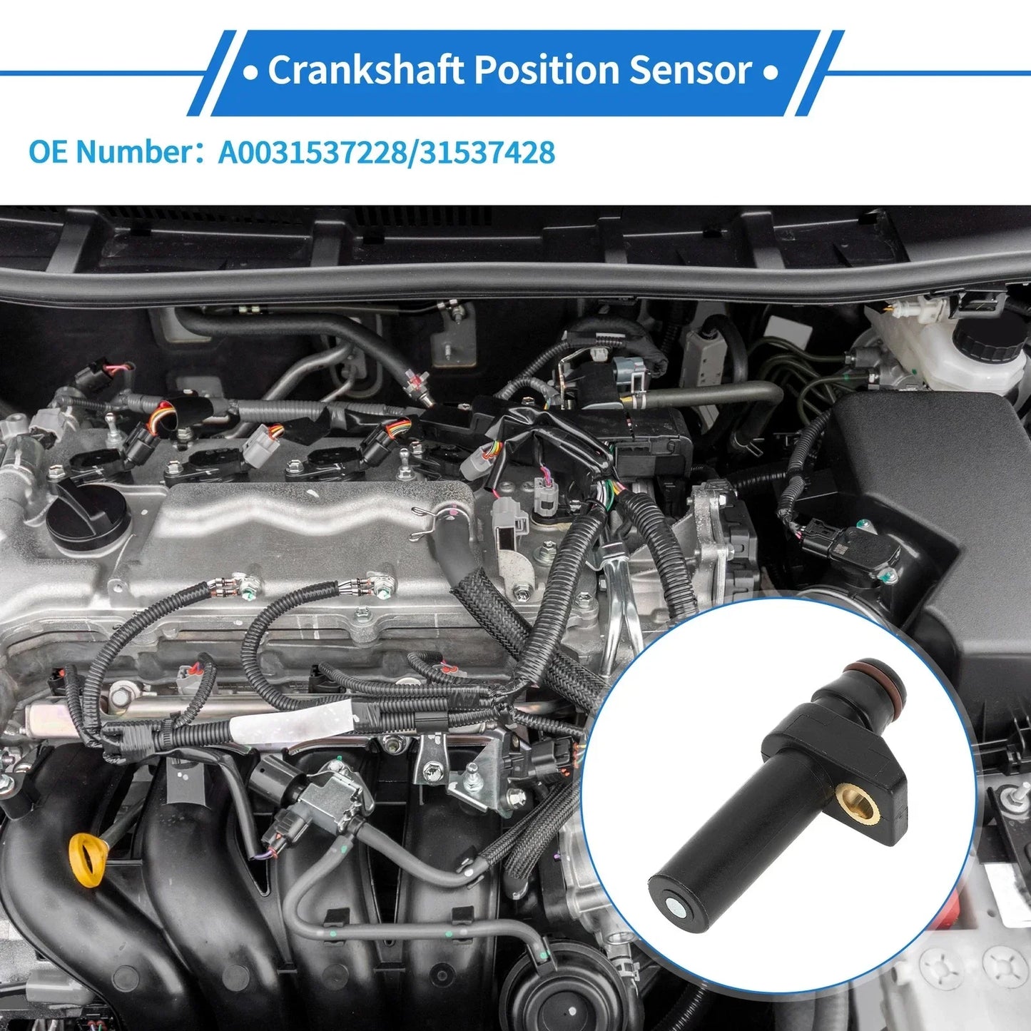 Crankshaft Position Sensor for MERCEDES-BENZ W202 C200 (1994-2000)