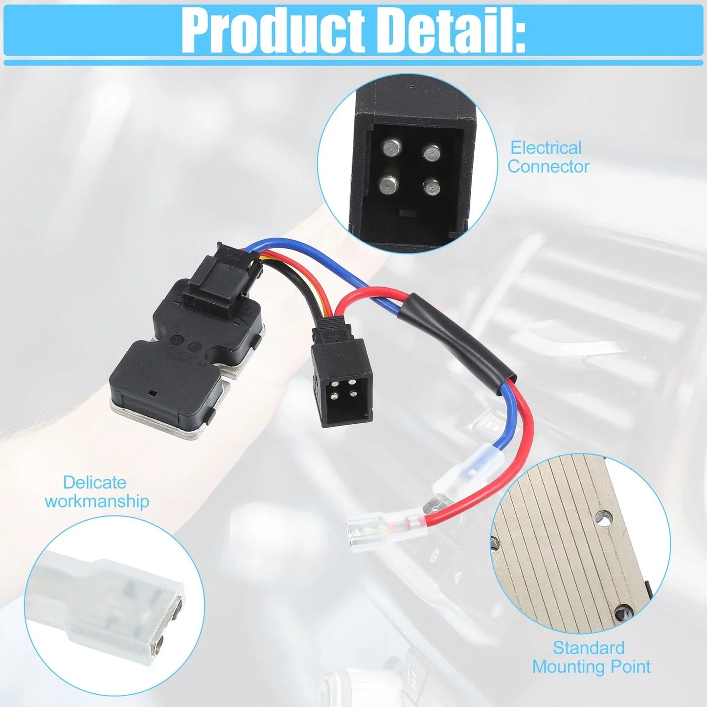 Heater Blower Motor Resistor for Mercedes-Benz S320 S420 S500 (1994-1999)