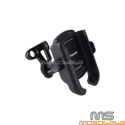 Black Handlebar Phone Carrier Set for Harley Davidson Softail, Street Glide