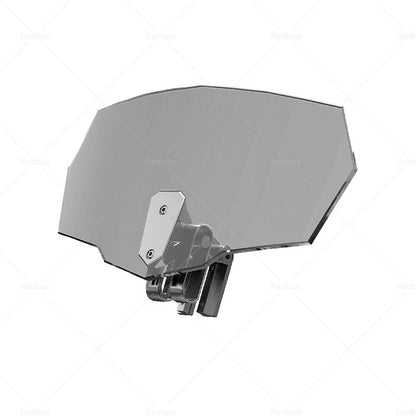 Smoke Windshield Clip-On Extension Spoiler for Motorcycle Windscreen