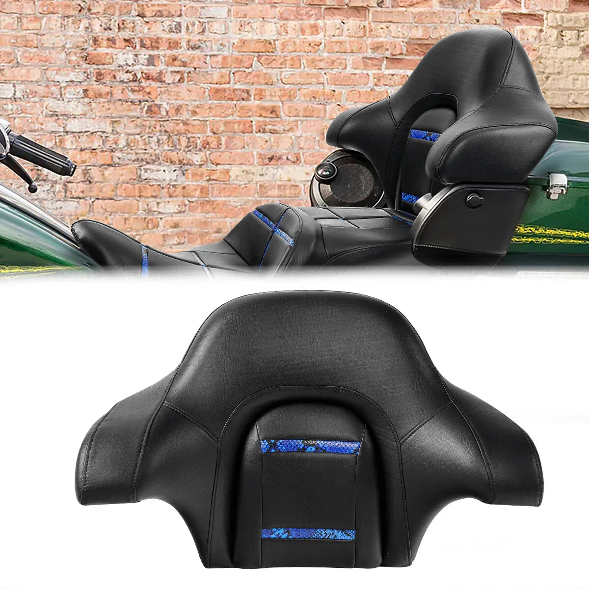 24 Inch Passenger Backrest Pad for Harley Road King Glide (2014-2025)