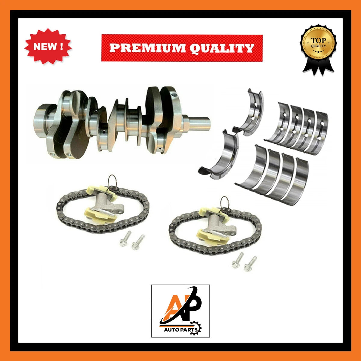 Forged Crankshaft Bearing Set and Timing Chain Kit for Jaguar 3.0 (2006–2014)