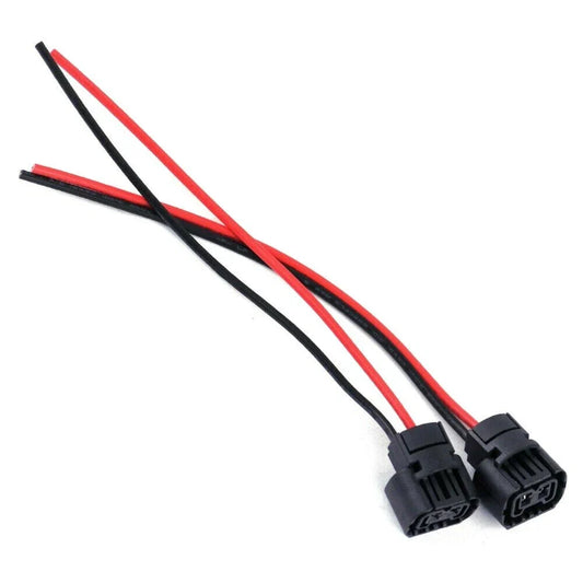 2 x Durable Wire Pigtail Female Connector Plugs for H16 Fog Light