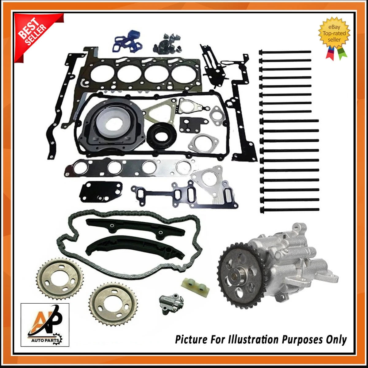 Engine Full Gasket Set Replacement for Ford Transit Ranger 2.2 TDCI (2006–2016)