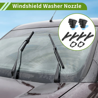 Windshield Washer Nozzle & Hose Connector for Dodge (2011-2019) 1 Set