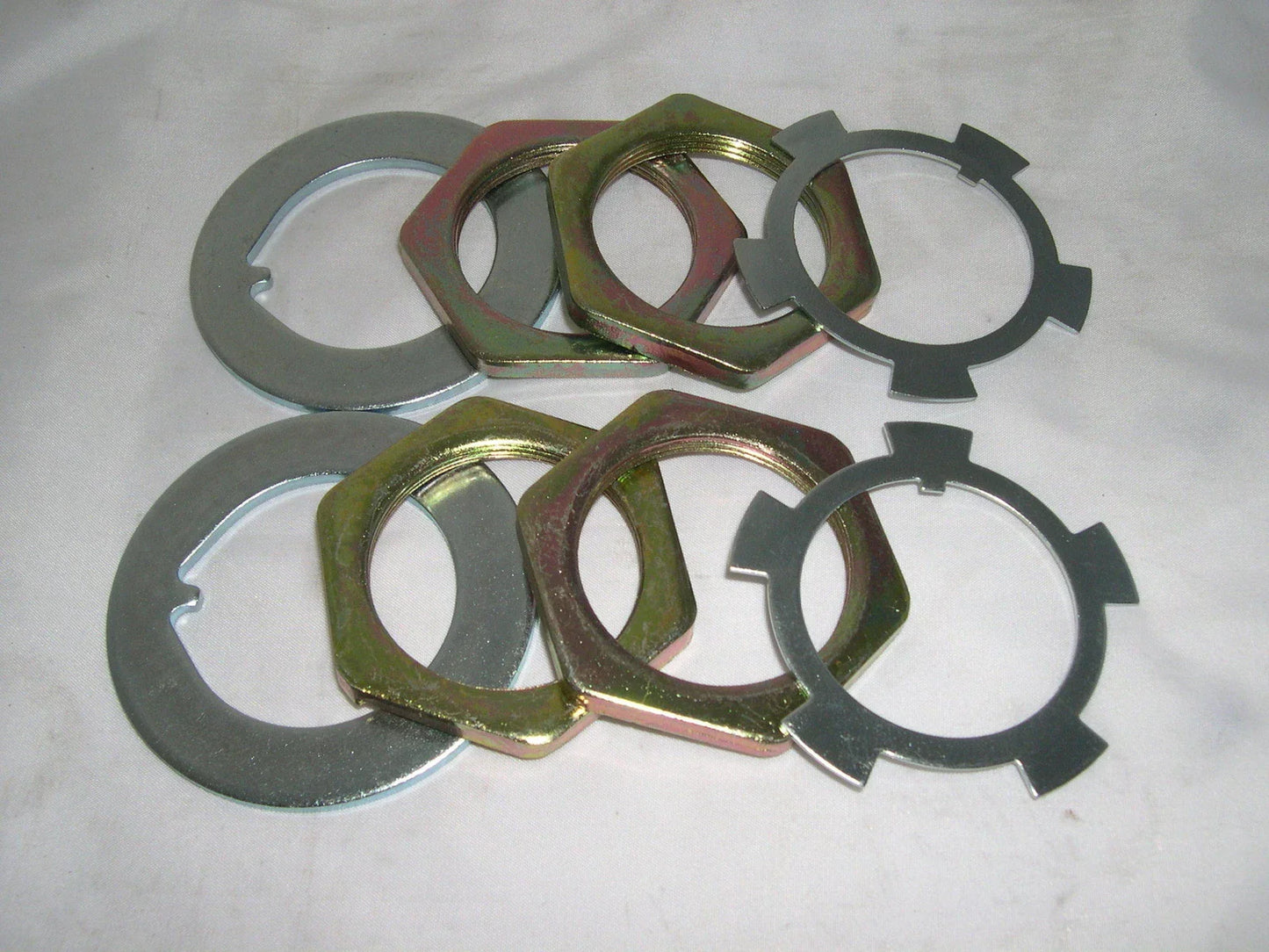 Front Axle Lock Washer Nut & Thrust Kit 2 x for Hilux Leaf Spring Front