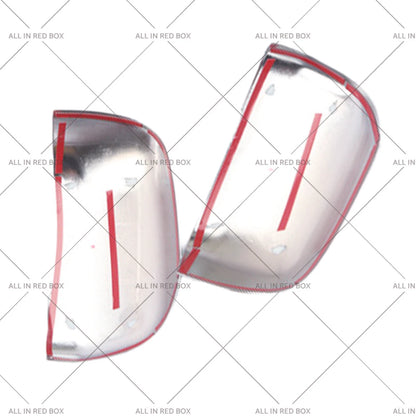 Chrome Side Door Rearview Mirror Cover Trim LH+RH for Pajero V80 (07-21)