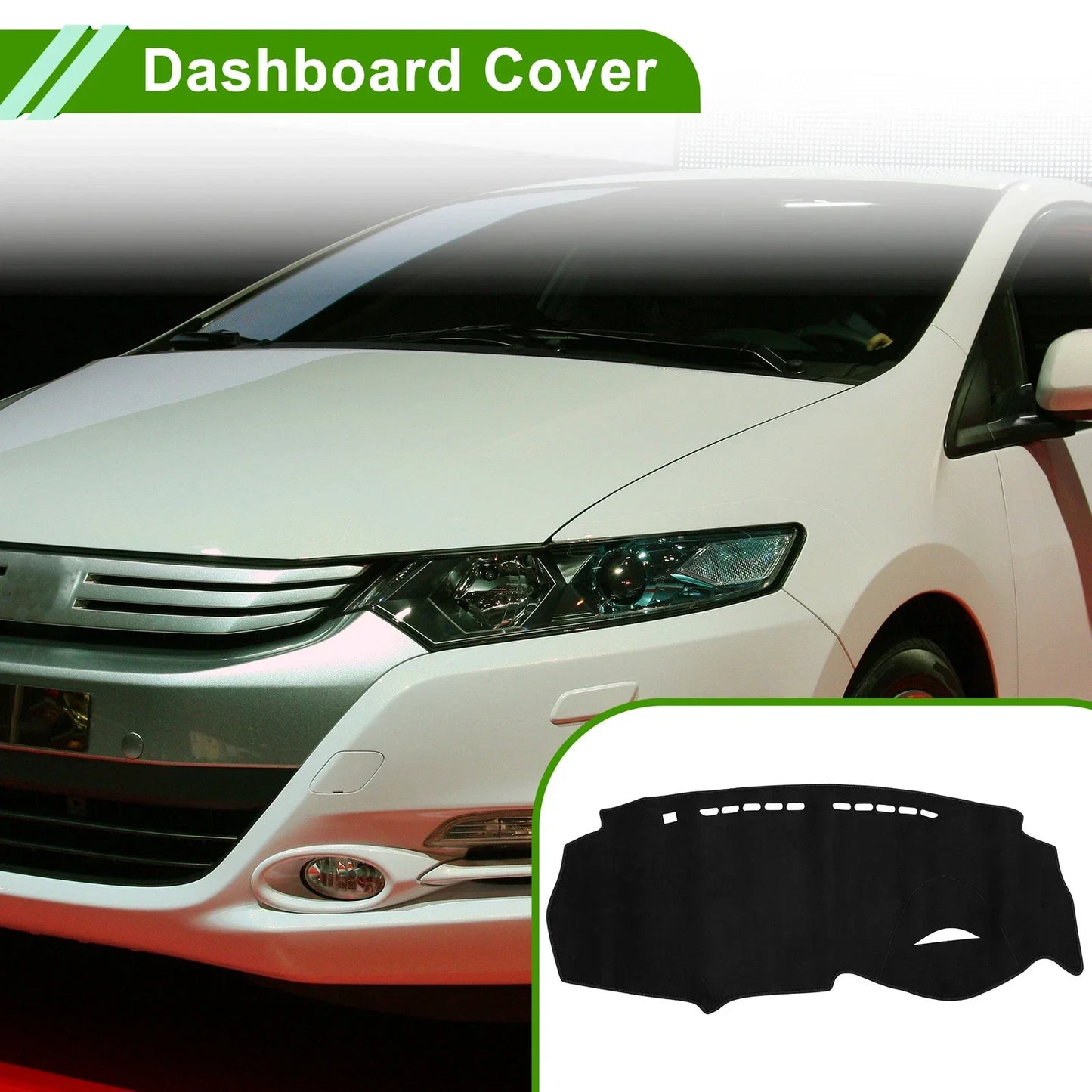 Dashboard Cover Mat for Honda Insight 2009-2014 Sun Protector Pad Black