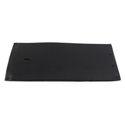 Black Leather Gas Tank Panel Bib for Harley (No Design, Smooth)