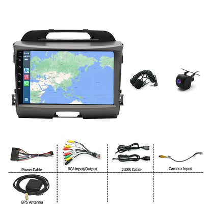 9" Wireless CarPlay Android 14 GPS Head Unit for Kia Sportage (2016-2023)