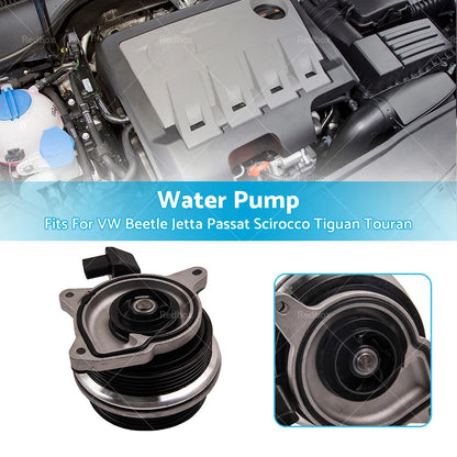 Water Pump for VW Golf, Jetta, Passat, Scirocco, Tiguan, Touran (2004-2014)