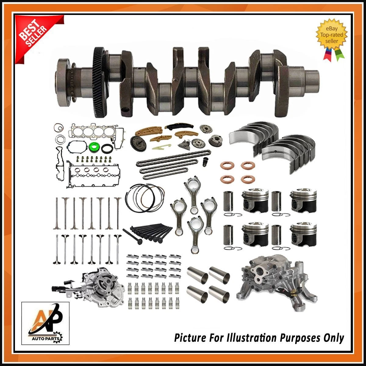 Crankshafts Engine Rebuild Parts Replacement for Land Rover Discovery Sport (2015–2019)