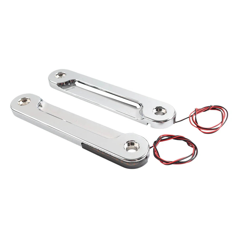 LED Flush Fork Turn Signal Brackets for Harley Street Glide, Electra Glide (2014-2023)